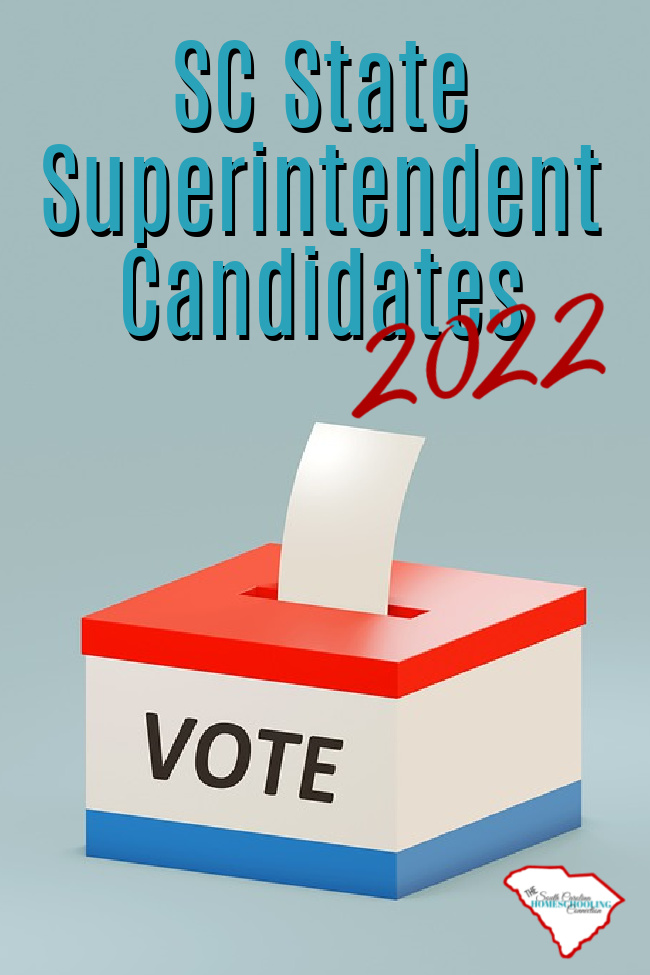 SC State Superintendent Candidates 2022 voting box