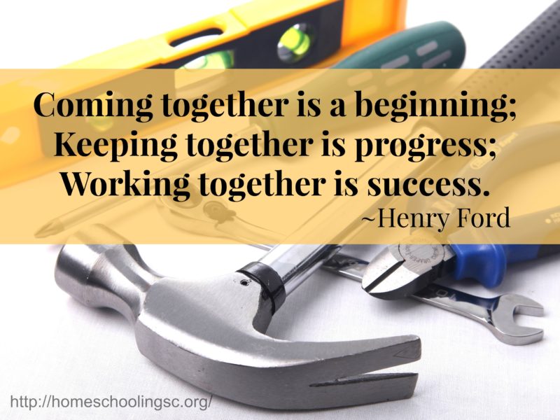 We can attribute the victory to ourselves--the homeschoolers of South Carolina. We deserve a round of applause for the way we stood together, communicated and networked effectively. Teamwork is the real win!