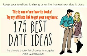 The ultimate bucket list of dates for couples. Keep your relationship strong after the homeschool day is done.