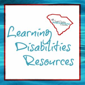 Learning Disabilities Resources Directory for Homeschoolers in South Carolina