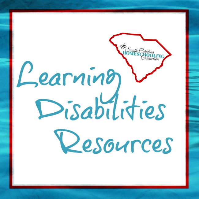 Learning Disabilities Resources for Homeschoolers in South Carolina