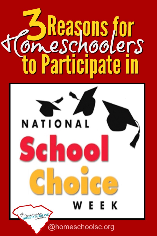 Homeschoolers can join in the celebrations for National School Choice Week. Here's how--and why. 