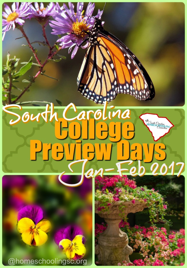 Spring 2017 College Preview Days in South Carolina