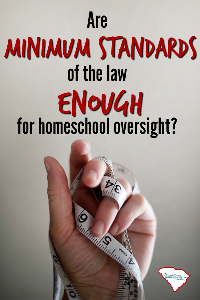 Homeschoolers are motivated by far more than any legislative standards could ever require.