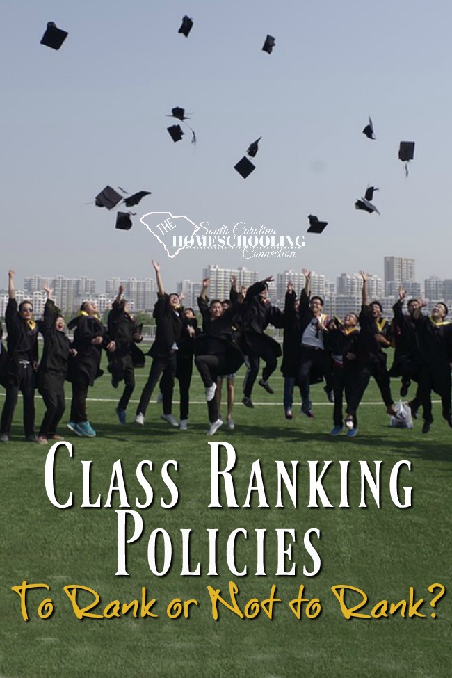 Let's talk about class ranking policies for High schoolers. To rank--or not to rank? That is our question! Here's what you need to know about ranking policies and procedures as a homeschooler in South Carolina.