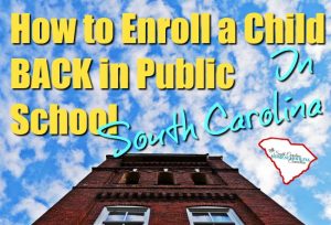 How to enroll a homeschool child into public school in South Carolina