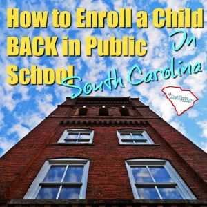 How to enroll your child back in public school in South Carolina.