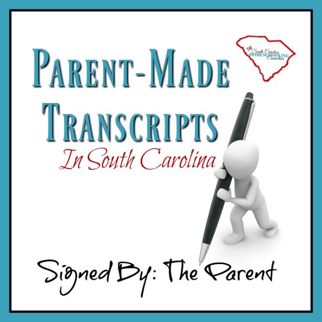 My professional advice for DIY parent-made transcripts in South Carolina