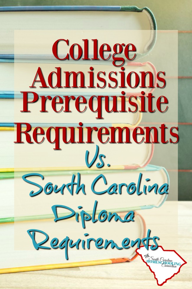 4-year College Admissions Requirements in South Carolina