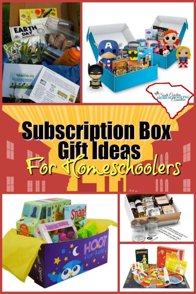 Subscription boxes are a great gift for anyone--especially homeschoolers. I've got 25 subscription box gift ideas sure to be a favorite!