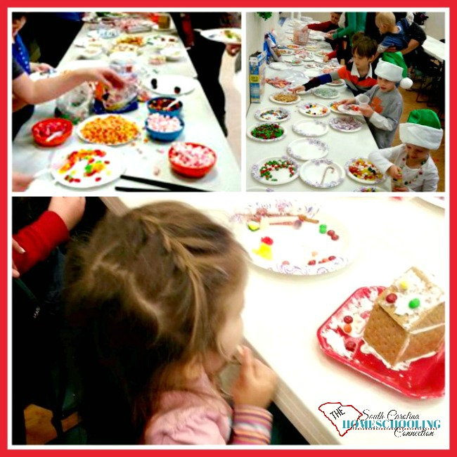 We love to host a gingerbread decorating party. It's a great activity for family, friends...and even our homeschool class or even the whole group.