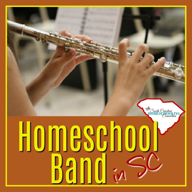 We have several homeschool bands in South Carolina. If your student is interested to perform in a band or orchestra--here's some great programs to consider.