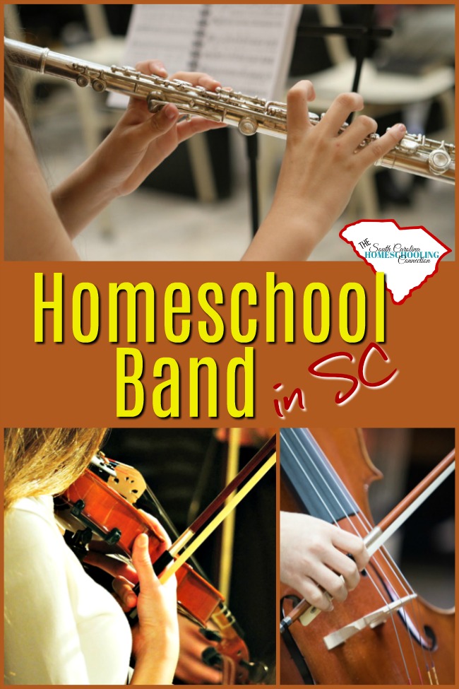 We have several homeschool bands in South Carolina. If your student is interested to perform in a band or orchestra--here's some great programs to consider.