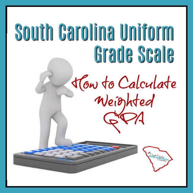 College admissions understand the SC Uniform Grade Scale. The SC State Scholarships distributed by the Commission on Higher Education also utilize the SC Uniform Grade Scale to determine eligibility. For these doors of opportunity to open for our homeschool grads, we need to utilize the SC Uniform Grade Scale policies.