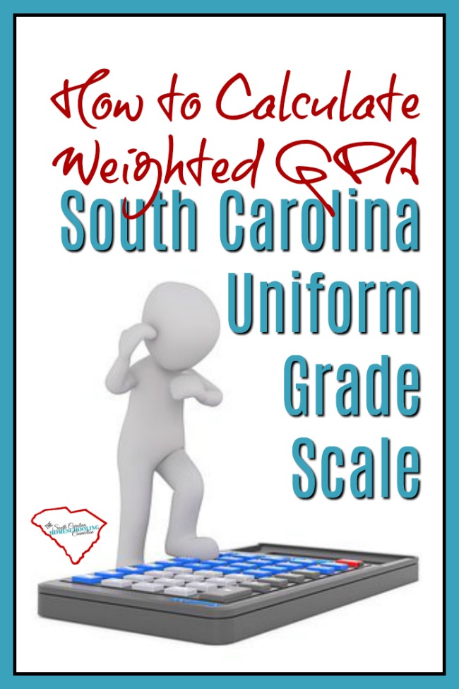 College admissions understand the SC Uniform Grade Scale. The SC State Scholarships distributed by the Commission on Higher Education also utilize the SC Uniform Grade Scale to determine eligibility. For these doors of opportunity to open for our homeschool grads, we need to utilize the SC Uniform Grade Scale policies.