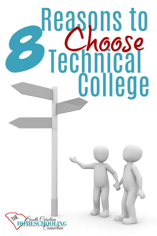 The doors of opportunity open if you choose technical college. Tech is a great option for your homeschool grad to consider.