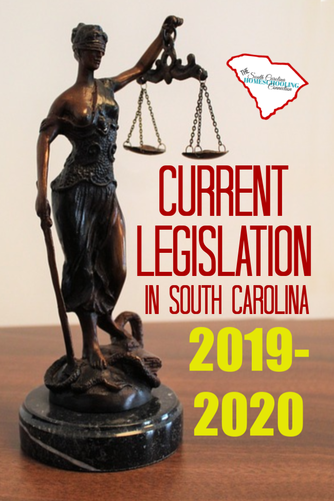 Current SC Legislation 2019 starts a 2-year session. So, bills that are introduced here will remain on our watch list and mentions thru May 2020. 